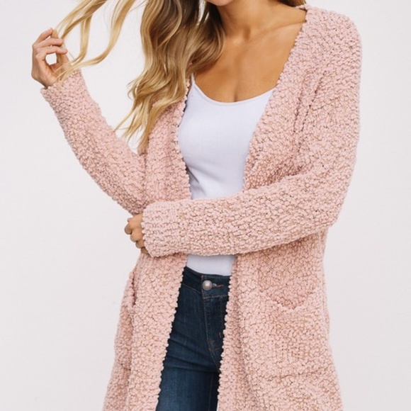 Umgee Sweaters - Only One left!! Oversized Blush Cardigan